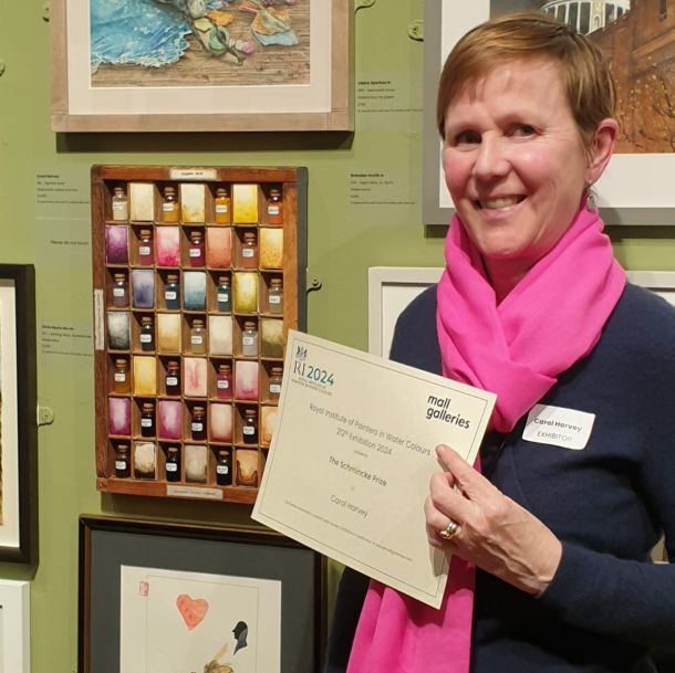Royal Institute of Painters in Watercolour open exhibition, MALL GALLERIES, London